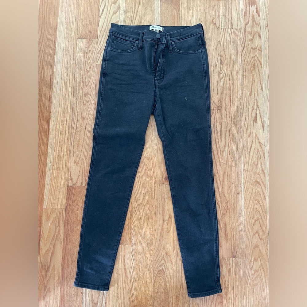 Black Madewell 10” High-Rise Skinny Jeans, 30”